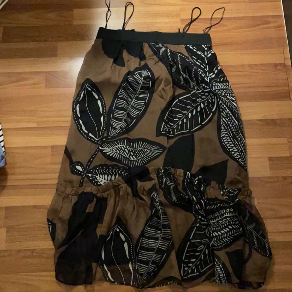 Zara 100% silk maxi dress